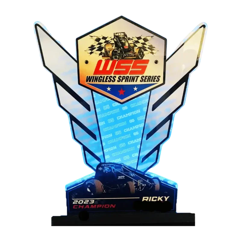 LED Trophies with Laser Etching