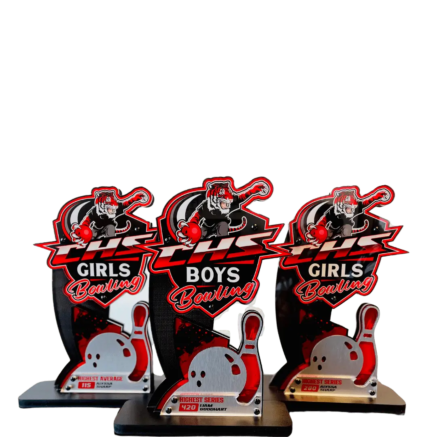 custom bowling trophies