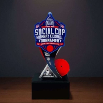 custom kickball trophies